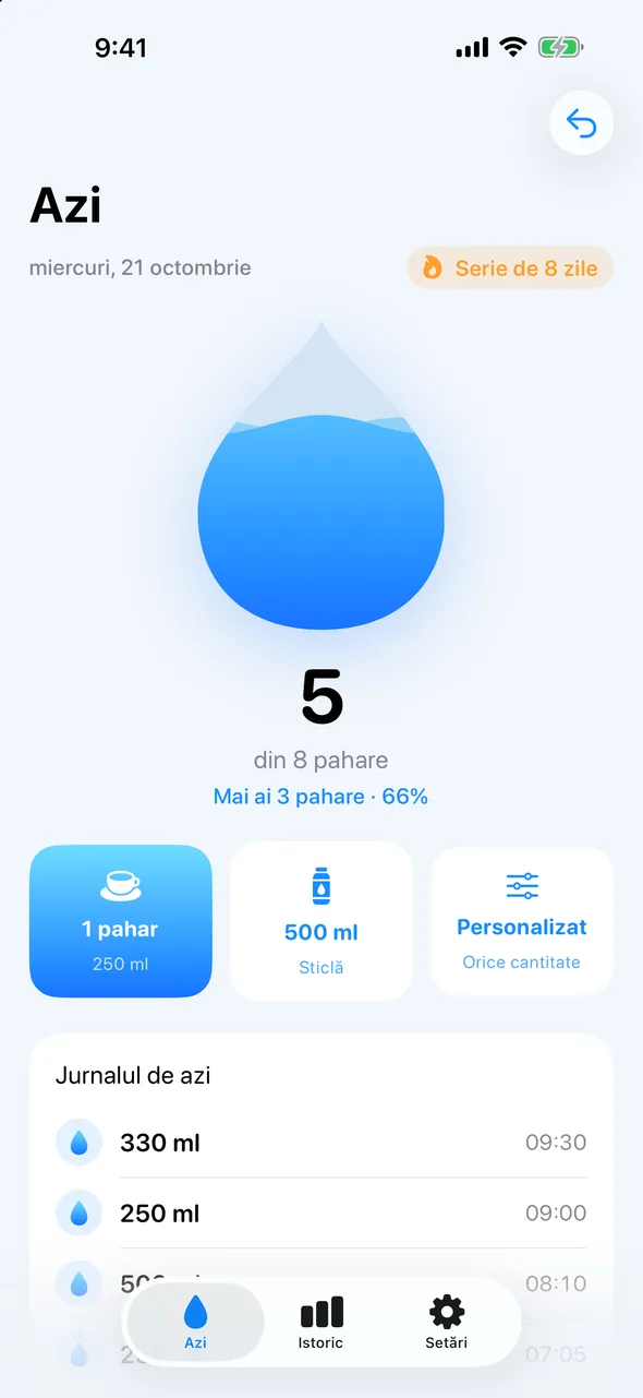 Bea mai multă apă, fără efort
